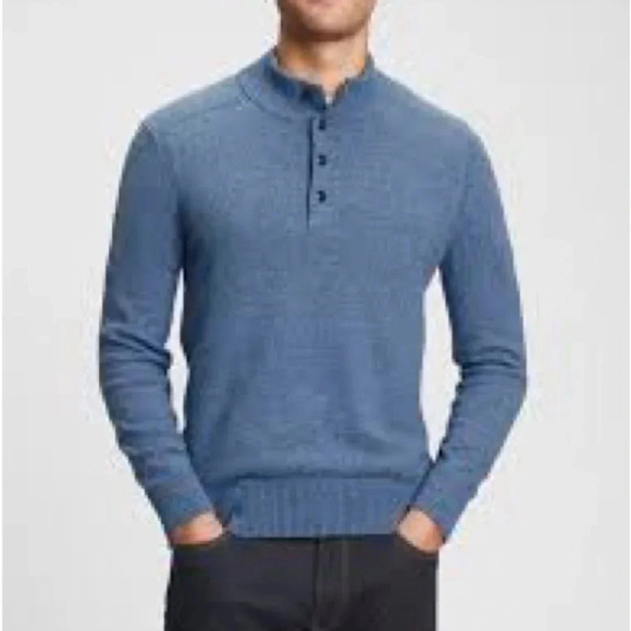 Gap blue Mockneck sweater - Picture 1 of 3